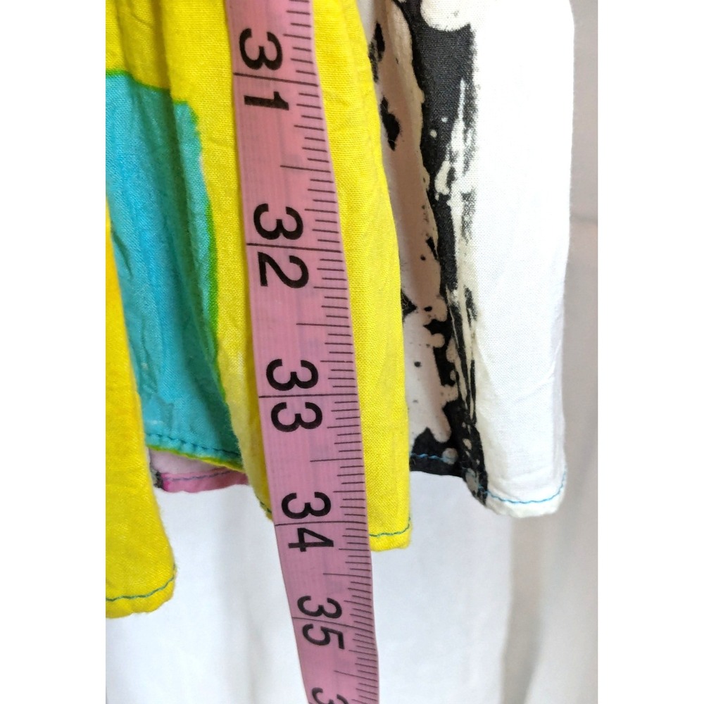 Jams World Hawaii Tropical Floral Oversized Swing Shift Mini Hattie Dress S - Picture 11 of 12
